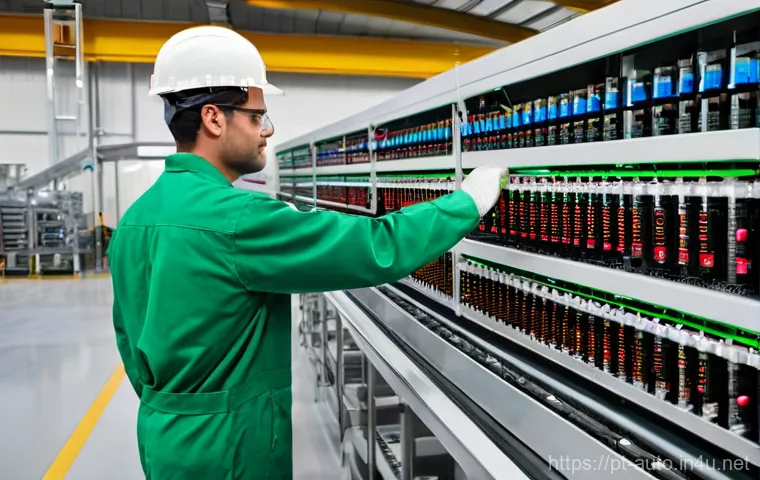 공장자동화 프로그래밍 언어 선택 - **Prompt 1: Legacy of Ladder Logic in a Portuguese Food Processing Plant**
"A wide shot of a bus...
